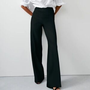 SPANX SPANXSmooth PerfectFit Ponte Wide Leg Pants in Black - Size Large